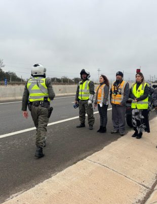 Plan calles protegidas MTT y Carabineros refuerzan fiscalización en la ruta 43