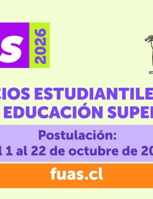 El 1 de octubre comienza postulación a beneficios estudiantiles para 2026 a través del FUAS