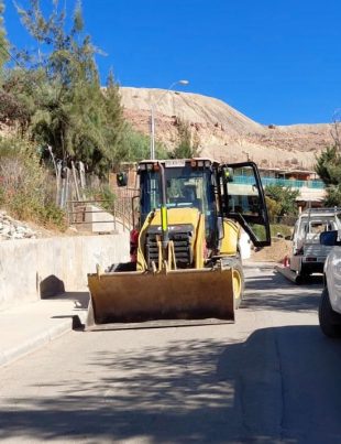Más de un 25% de avance presentan las obras de renovación de Aguas del Valle en calle Guacolda de Andacollo