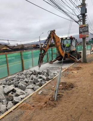 Más de un 20% de avance presenta la renovación de colectores de Aguas del Valle en calle Waldo Alcalde de Coquimbo